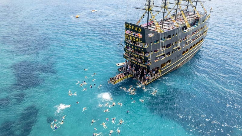 Alanya: All Inclusive Luxury Boat Trip w/ Optional Free Time - Ulaş Beach brings the first swim