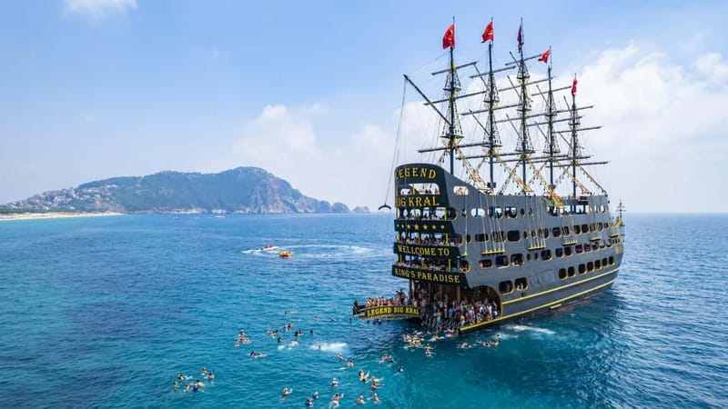Alanya: All Inclusive Luxury Boat Trip w/ Optional Free Time - Buffet lunch back aboard the ship