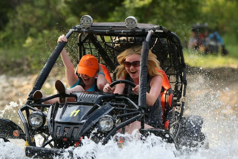 Alanya /Antalya /Side Rafting and Buggy, Quad Option Zipline - Hotel pickup and the ride to the river