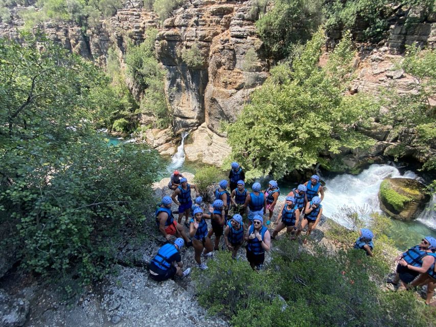 Alanya/City of Side: Canyoning, Rafting and Ziplining Tour - Canyoning through the cold river