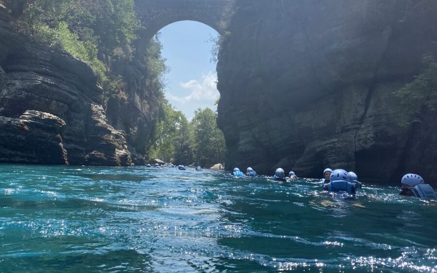 Alanya/City of Side: Canyoning, Rafting and Ziplining Tour - From Alanya or Side to the rafting base