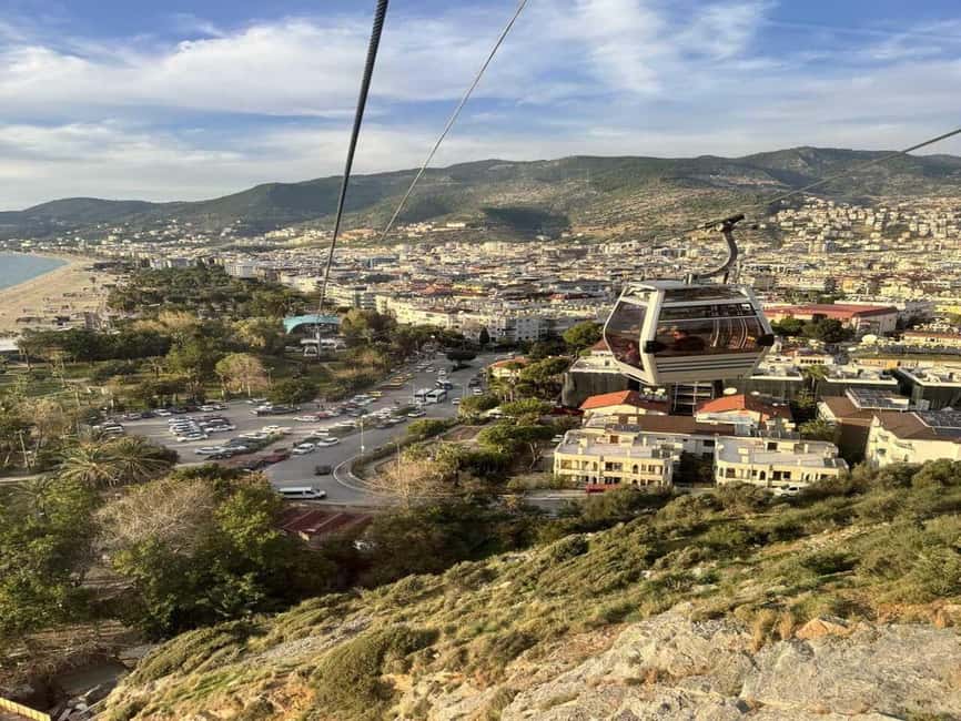 Alanya City Tour: Cleopatra Beach & Optional Cable Car Ride - Riding up to Alanya Castle