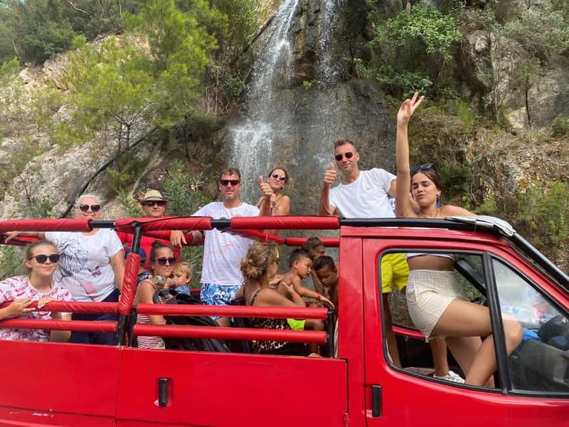 Alanya: Nature Adventure at Dim Cave & Dim River with Lunch - The open jeep ride from Alanya