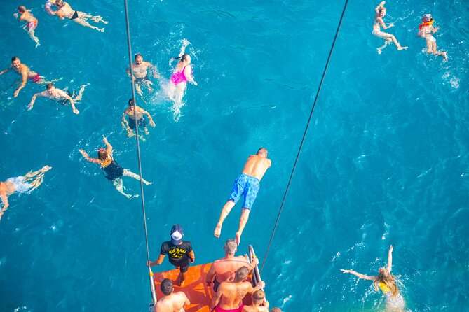 Alanya Pirate Boat with Lunch and Drinks - Caves, Cleopatra Beach, and the swimming stops