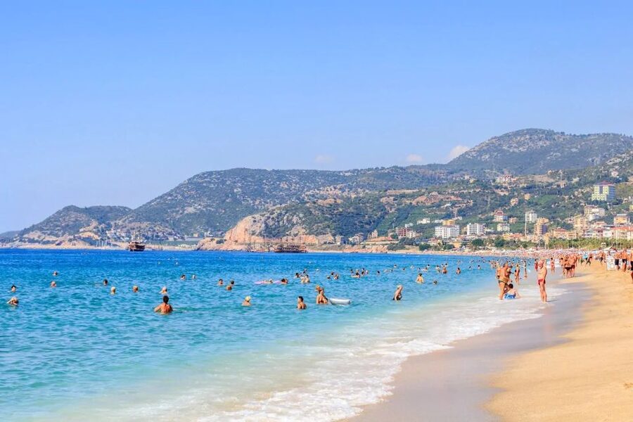 Alanya: Relax Boat Trip With Lunch & Swimming - Cleopatra Beach from the water