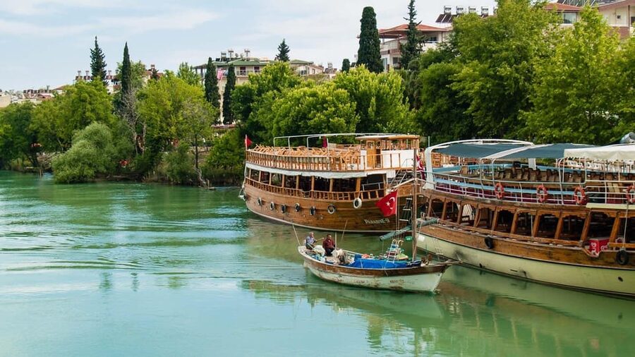 Alanya/Side: Manavgat River & Waterfall, Boat Tour, & Bazaar - Manavgat Waterfall: beautiful, brief, and not a swimming hole