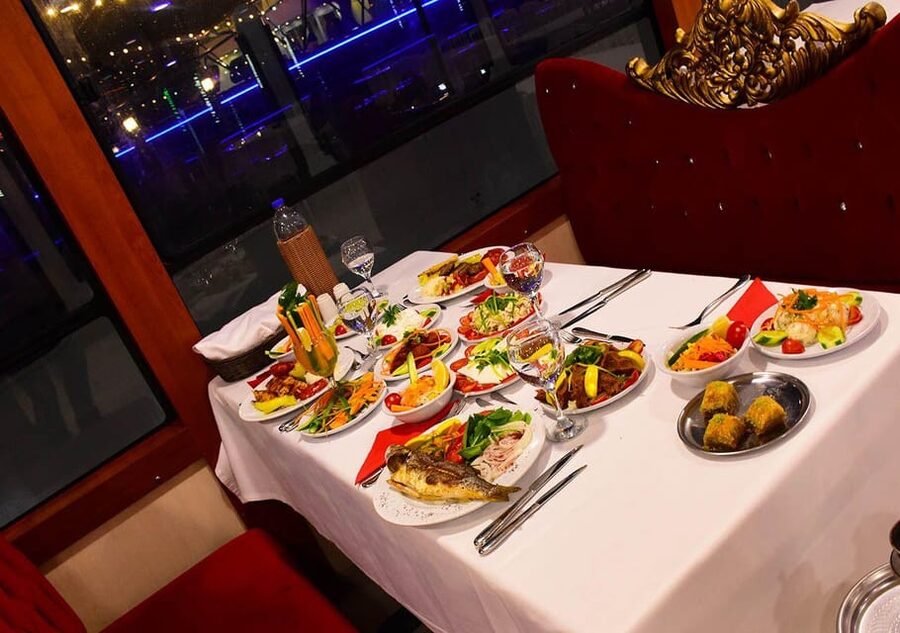 All Inclusive; Istanbul Bosphorus Dinner Cruise w/live shows - Boarding and finding your place on the boat
