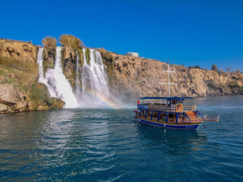 Antalya: Beach & Waterfalls Boat Trip w/ Lunch & Soft Drinks - Lara Beach gives you the first swim