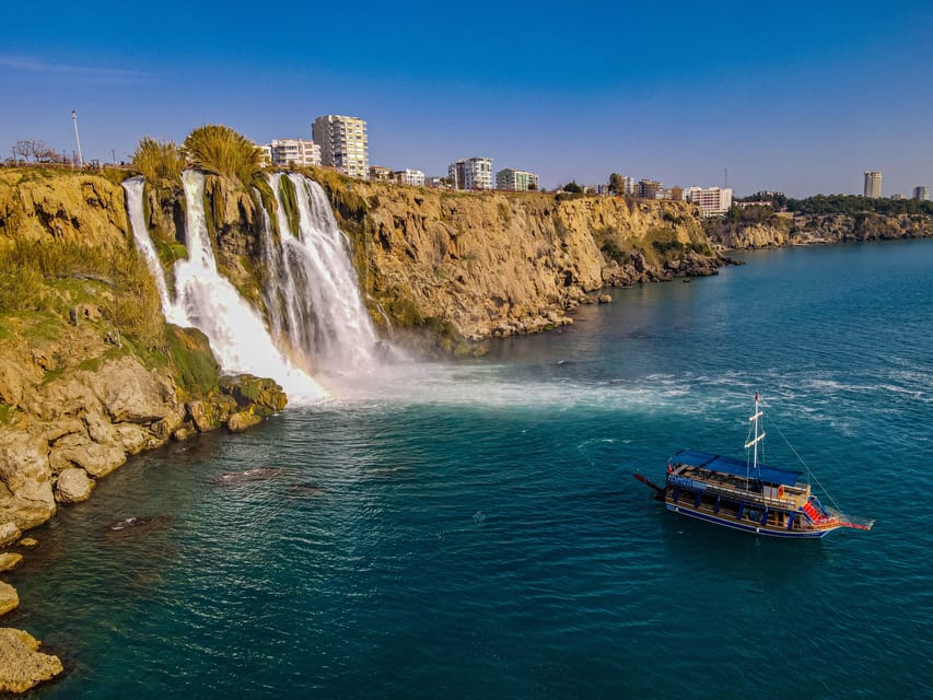 Antalya: Beach & Waterfalls Boat Trip w/ Lunch & Soft Drinks - The second swim near Duden