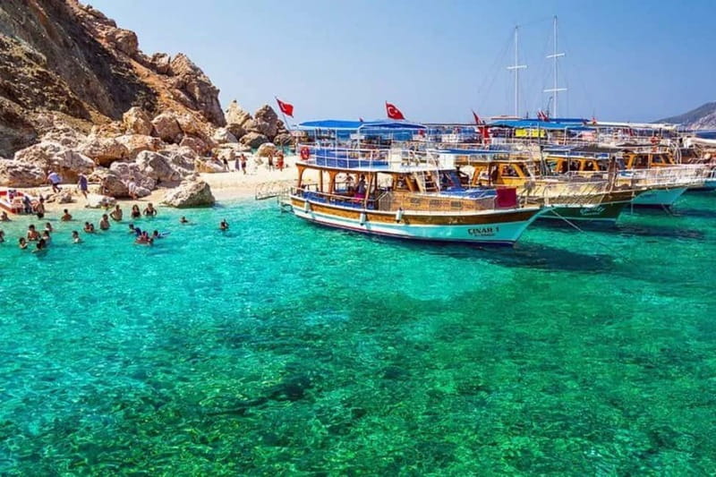 Antalya/Kemer: Adrasan Suluada Island Boat Tours with Lunch - Boarding at Adrasan and heading toward Suluada