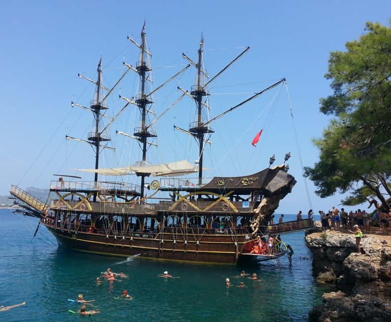 Antalya & Kemer: Pirate Boat Tour With Foam Party & Swimming - Sailing from Kemer along the Mediterranean coast