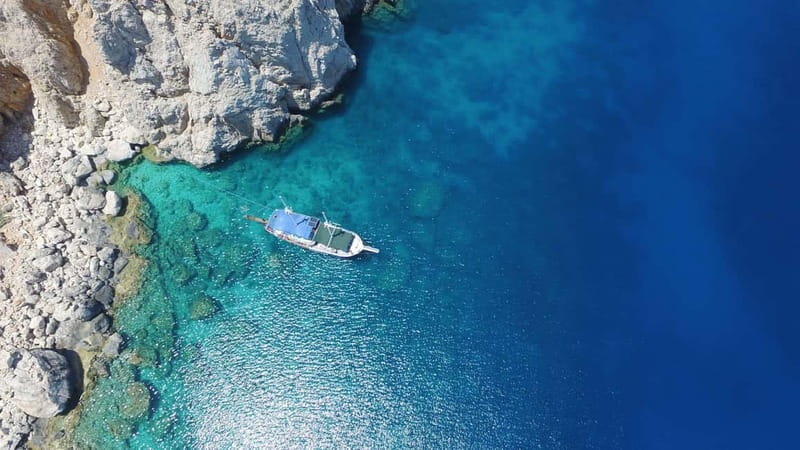 Antalya/Kemer: Suluada Boat Tour with Bays & Maldives Beach - Paradise Bay, the first swimming stop