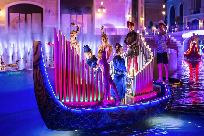 Antalya Land of Legends Night Show With Boat Parade - The illuminated bridges, shops, and open-air setting