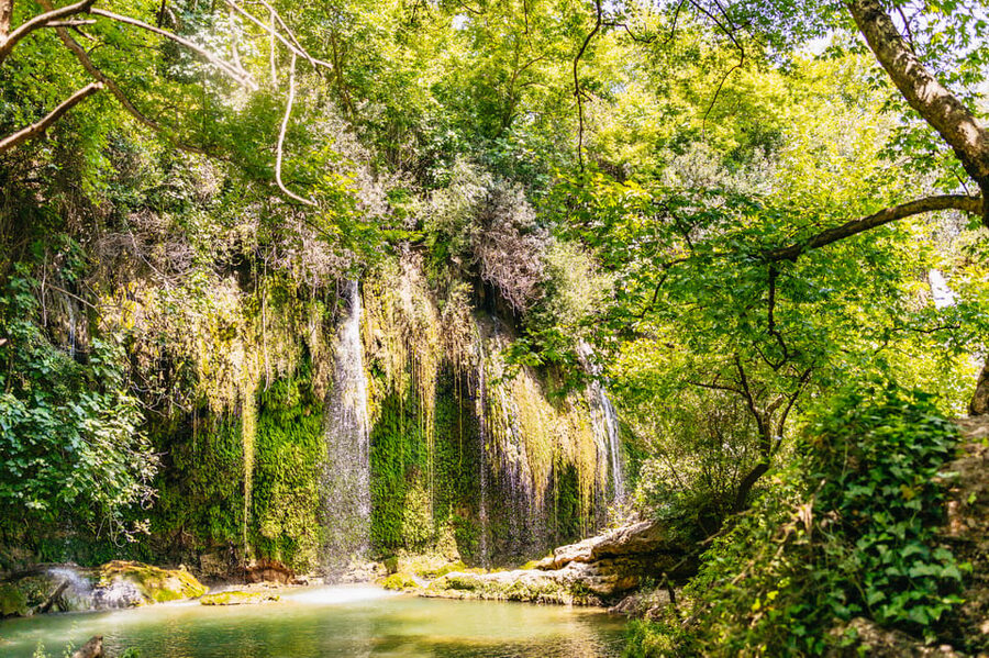 Antalya: Perge, Aspendos, City of Side, and Waterfalls Tour - Side, where ruins meet the Mediterranean