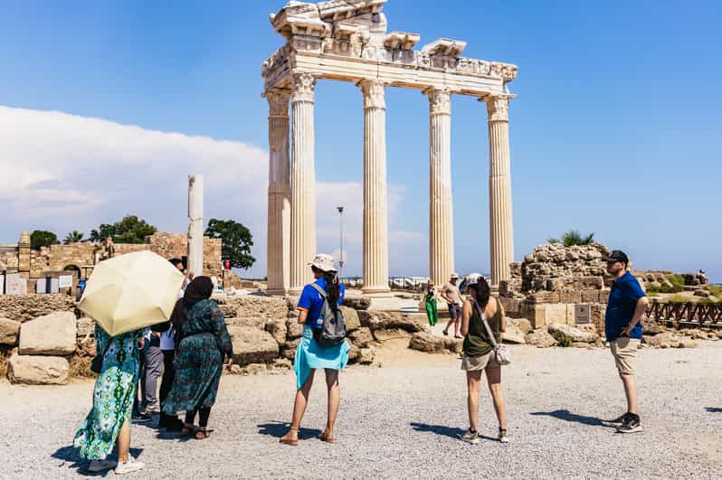 Antalya: Perge, Aspendos, City of Side, and Waterfalls Tour - Perge and its 500-meter Roman street
