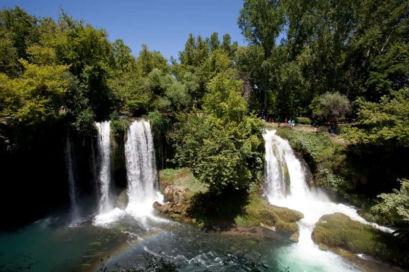 Antalya Private City Tour Waterfalls and Old Town Boat Tour - Lower Düden Falls and the Mediterranean drop