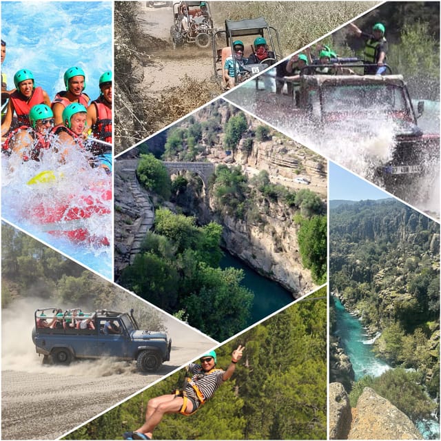 Antalya: Rafting Jeep Buggy&Quad Safari zipline canyon visit - Quad or buggy riding on rough tracks