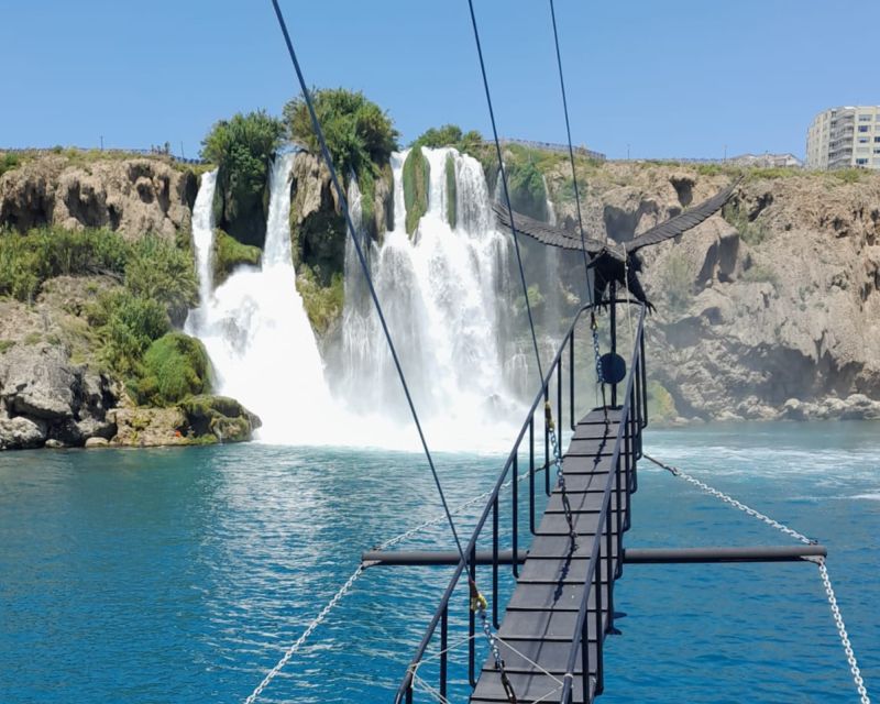 Antalya: Relax Boat Trip with Lunch to the Duden Waterfall - One hour at Lower Düden Waterfall