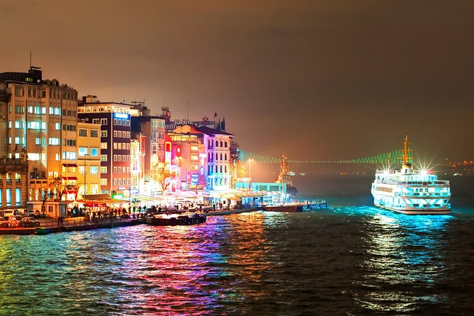 Bosphorus Dinner Cruise with Folk Dance and Live Performances - Bosphorus Bridge and the two shores of Istanbul