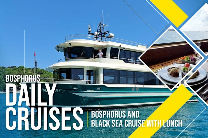 Bosphorus Luxury Lunch Cruise & Black Sea Swimming Experience - Lunch with the shoreline moving past
