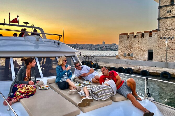 Bosphorus Sunset or Daytime Yacht Cruise with Snacks & Live Guide - Under the Bosphorus Bridge