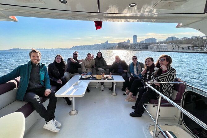 Bosphorus Yacht Cruise with Stopover on the Asian Side - (Morning or Afternoon) - Snacks, drinks, Wi-Fi, and the yacht itself