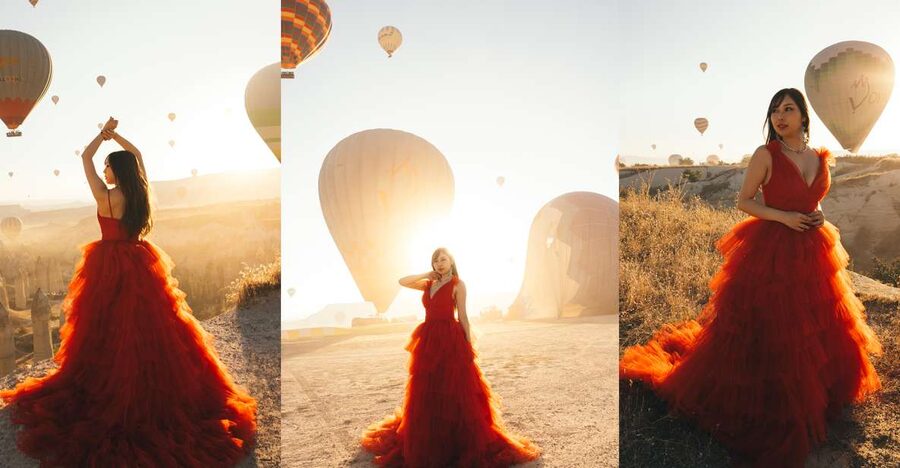 Cappadocia: Photo Shooting With Flying Dresses - The balloon takeoff area at sunrise