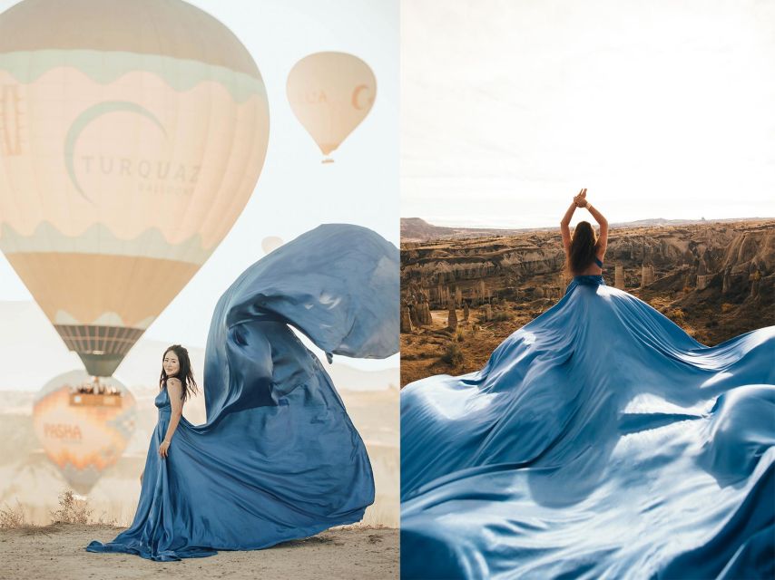 Cappadocia: Photo Shooting With Flying Dresses - Love Valley and its unusual rock formations