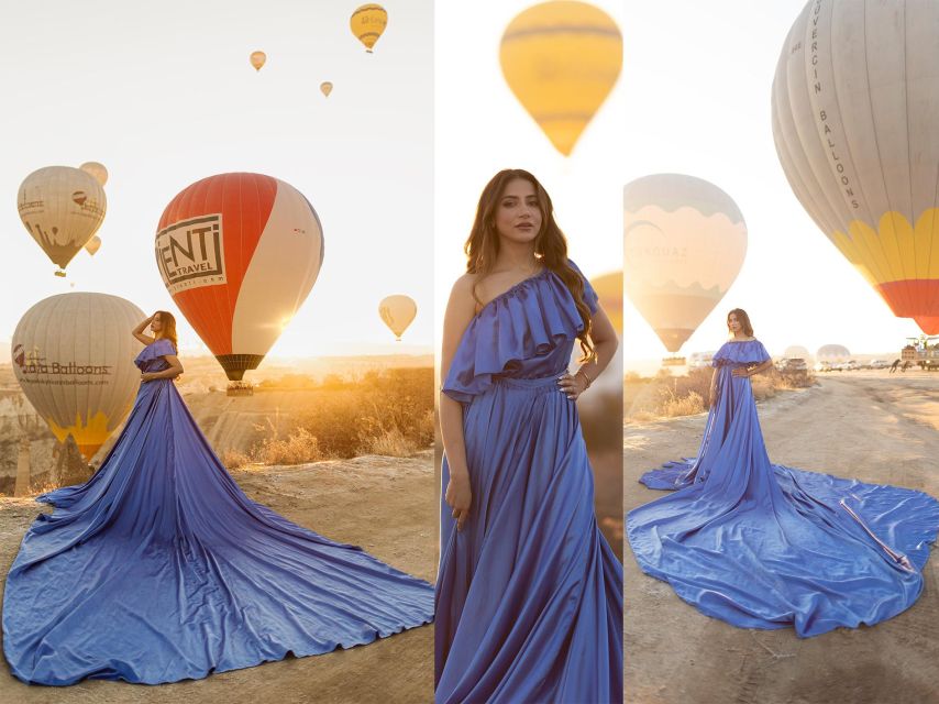 Cappadocia: Photo Shooting With Flying Dresses - The dress, posing, and photography team