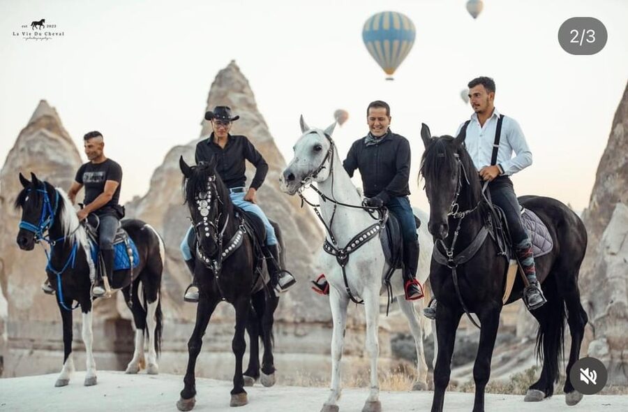 Cappadocia's Sunrise Horseback Riding - Red Valley and the changing colors