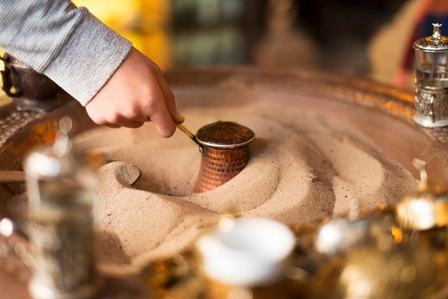 Cappadocia: Sand-Brewed Turkish Coffee Workshop - Coffee grounds and the playful fortune reading
