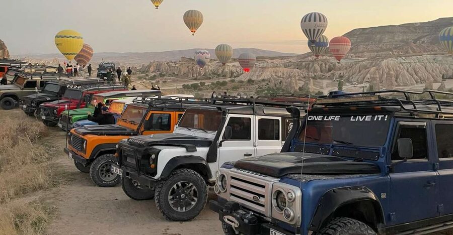 Cappadocia: Scenic Valley Tour in a Jeep - Sunrise balloons from the ground