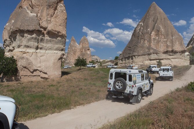 Cappadocia: Sunrise and Sunset Jeep Safari - Ortahisar closes with a high rock panorama