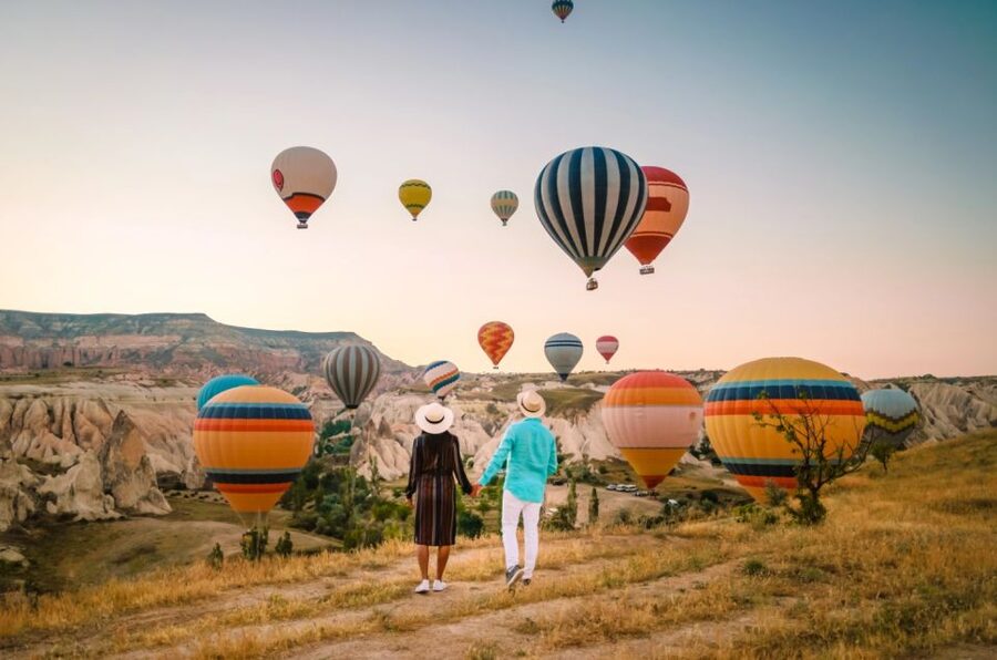 Cappadocia: Sunrise Balloon Watching Tour with Photographer - Rose Valley before sunrise, when the balloons come alive