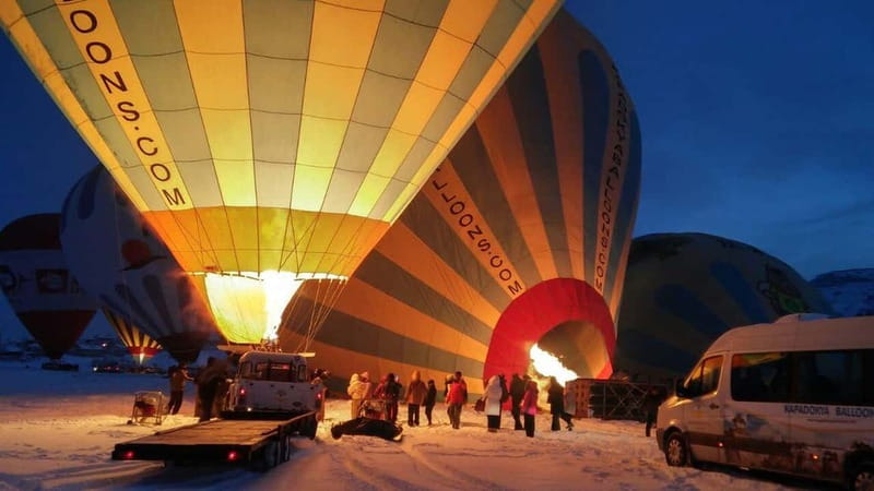 Cappadocia Sunrise Hot Air Balloon Flight/Kapadokya Balloons - Landing, snacks, and the post-flight toast