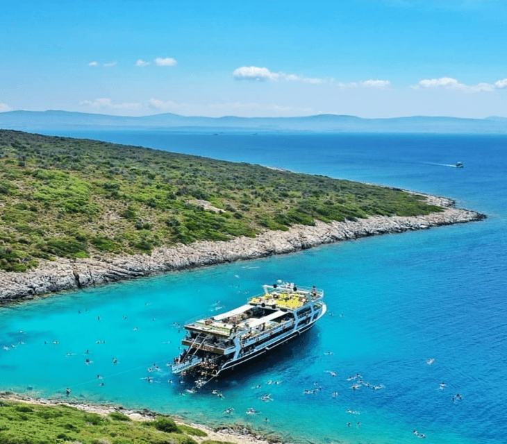 Cesme: Islands and Bays Boat Trip with BBQ Lunch - BBQ lunch after the morning swim