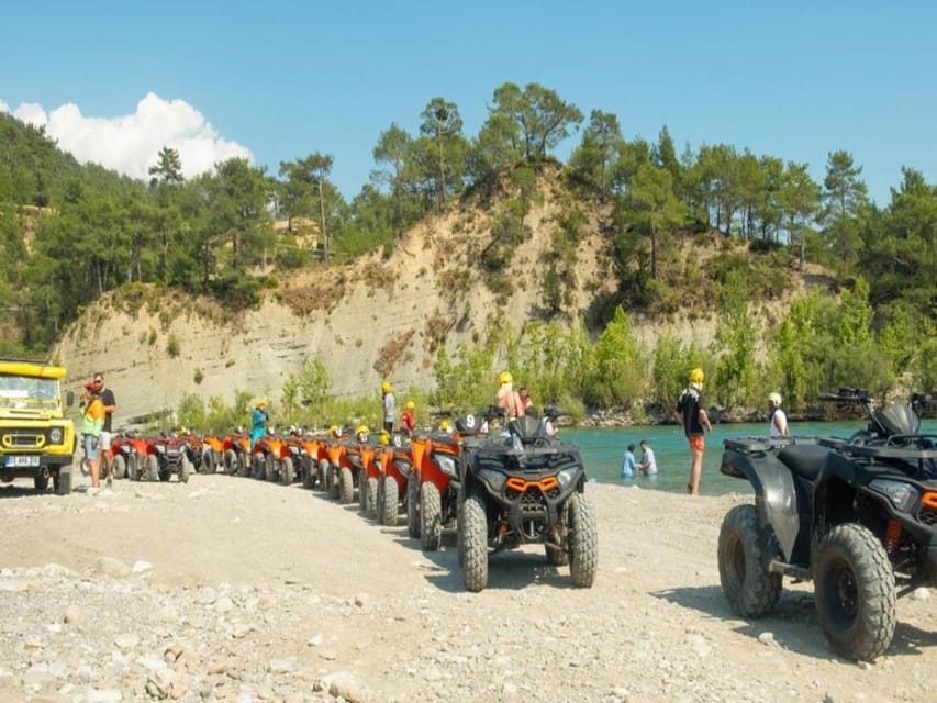 City of Belek/Side: Quad Safari Adventure + Transfer - The Bozyaka ride: dust, trees, and water