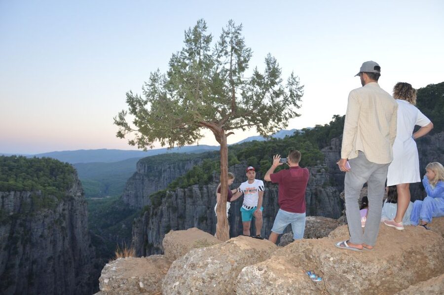 City of Side: Adler Canyon & Selge Guided Tour with Transfer - Adam Rocks and the mountain photo stops