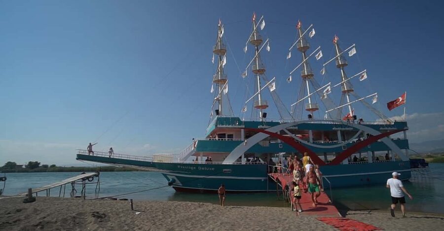 City of Side: Boat Tour on the Manavgat River w/ Bazaar Trip - Cruising toward the Manavgat Strait