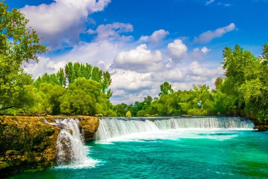 City of Side: Cabrio Bus & Green Lake Boat Tour with Lunch - Cruising Green Lake and the Green Canyon