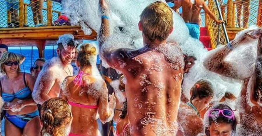 City of Side: Dolphin Island Boat Tour with BBQ & Foam Party - Setting out from Side along the Manavgat River