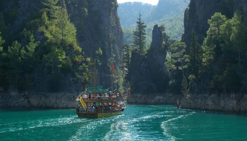 City of Side: Green Canyon Boat Trip w/Unlimited Soft Drinks - Oymapinar Dam and the Roman bridge
