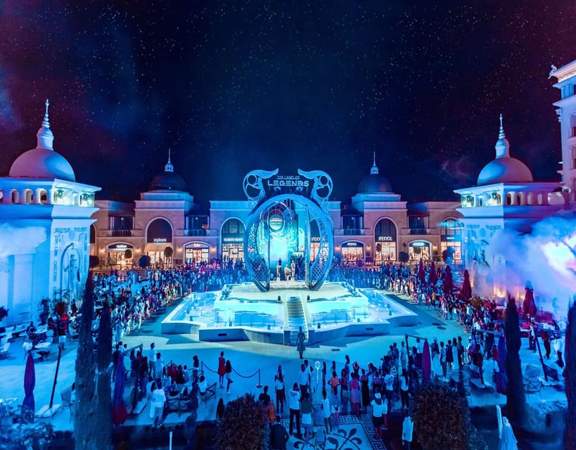 City of Side: Land of Legends Transfer & Boat Parade Show - The free Boat Parade and evening shows