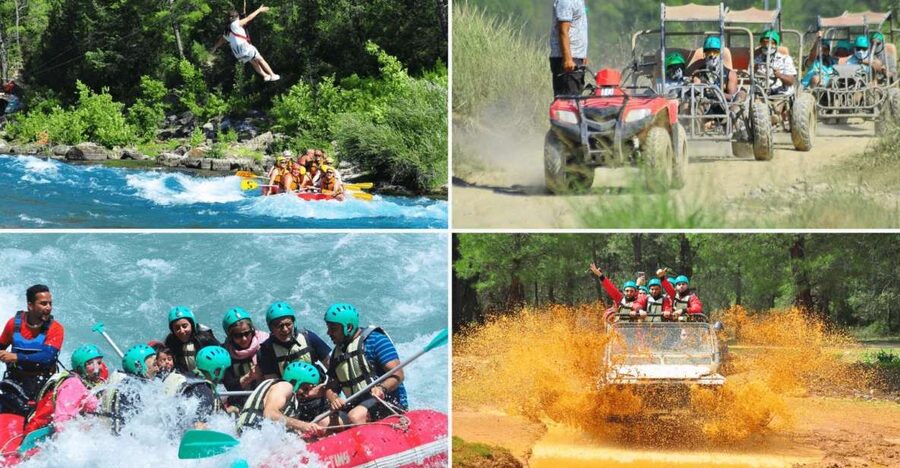 City of Side: Rafting, Zipline, Jeep, Buggy and Quad Combo - Key points to know before booking