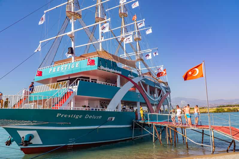 City of Side: Sightseeing Cruise w/ Swim Stops & Foam Party - From your Side hotel to the Manavgat River
