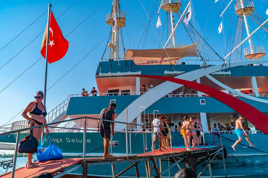 City of Side: Sightseeing Cruise w/ Swim Stops & Foam Party - Side’s ancient peninsula is the most memorable stop