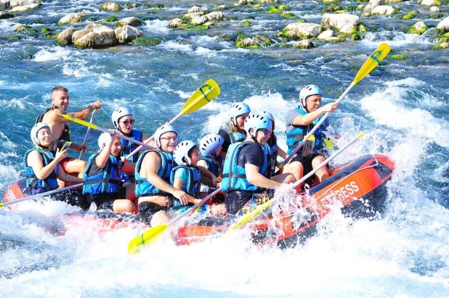 City of Side: Whitewater Rafting with Lunch - Getting ready at Köprülü Canyon