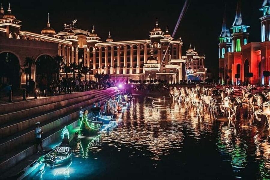 From Alanya: Land of Legends Night Show with Hotel Transfers - Arriving at the park and finding your footing