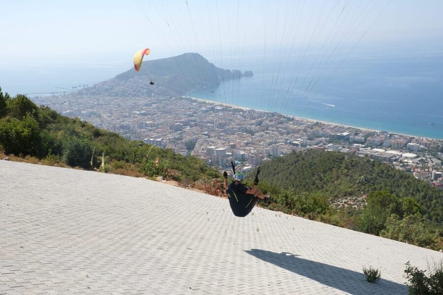 From Antalya, Belek, Side Alanya Paragliding Experience - Flying above Cleopatra Beach