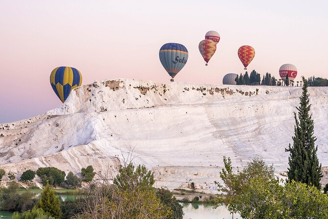 From Antalya: Pamukkale Hot Air Balloon Flight with Lunch - The balloon briefing and flight near Pamukkale